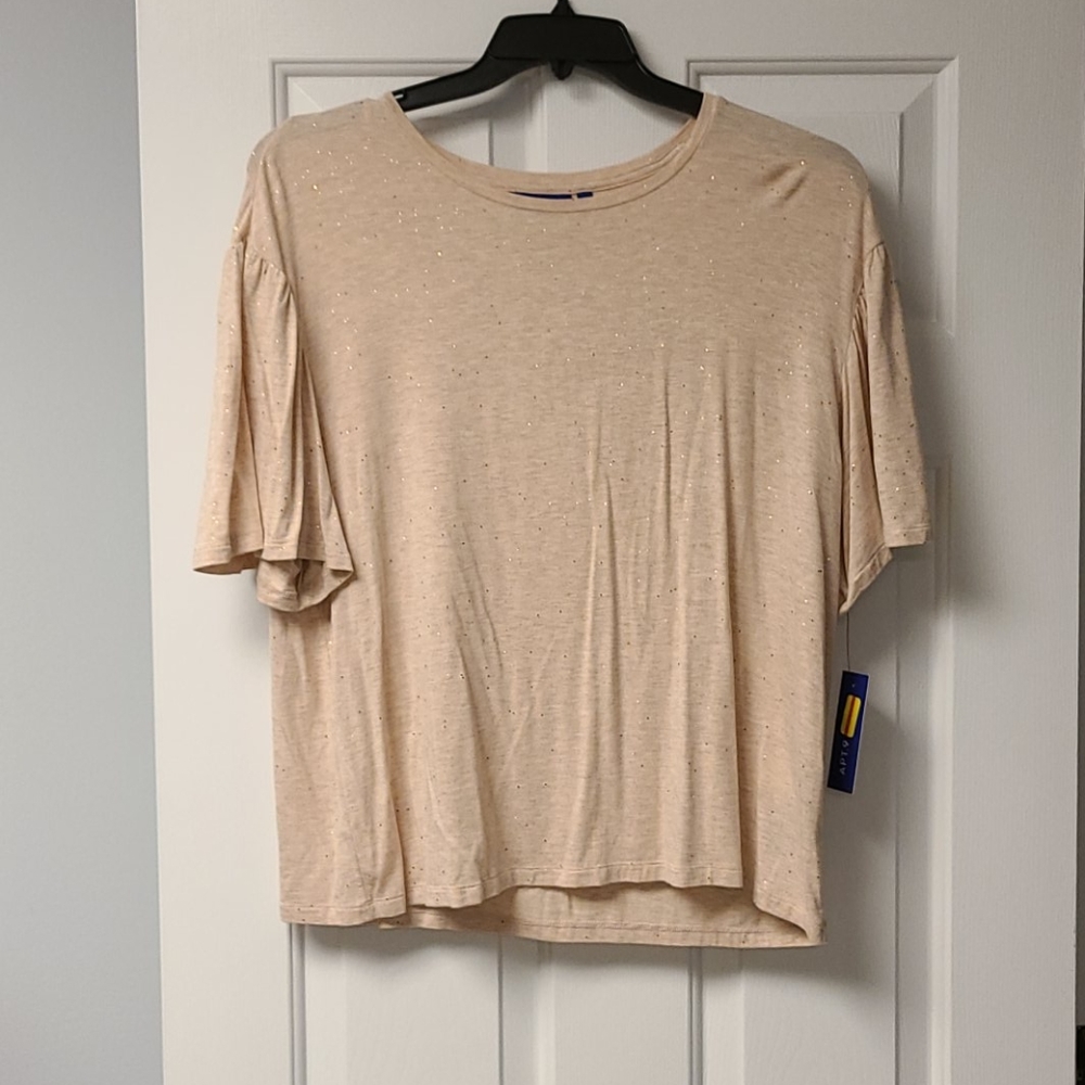 Rose Gold brand new shirt with glitter